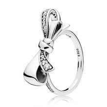 Load image into Gallery viewer, 9 Style 1 Pcs Women Silver Rings Bow Arrow of love Crystal Opening Style Ring For Women Jewelry Gift