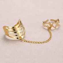 Load image into Gallery viewer, Rinhoo Adjustable Openwork Striped Flower Heart Shaped Geometric Open Ring Stainless Steel Ladies Party Jewelry Rings